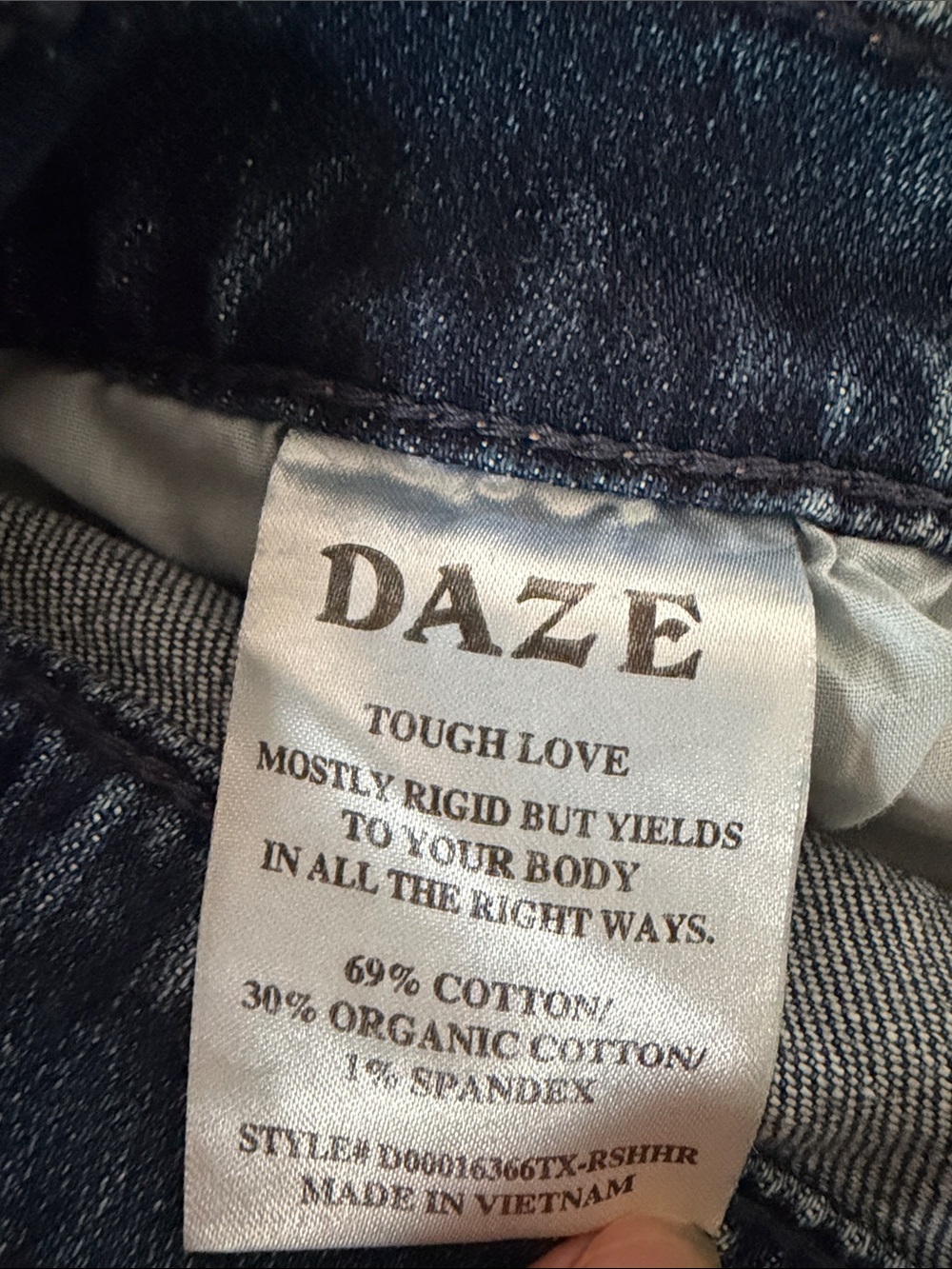 DAZE sz 29 EASTSIDE LOOSE CUFF IN RUSH HOUR Straight Leg Jeans - Picture 11 of 11